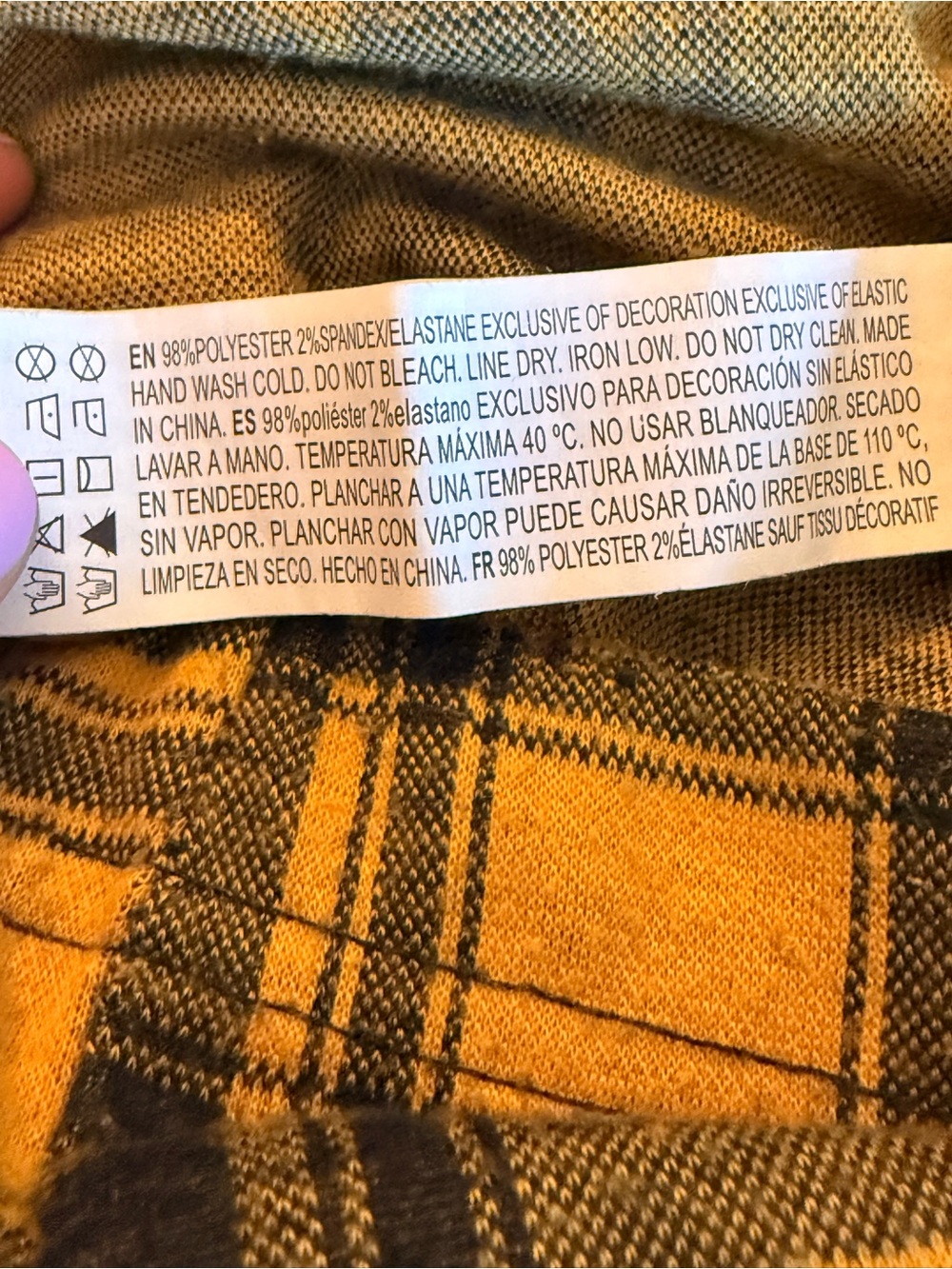 Forever 21 Yellow and Black Plaid Pants - Picture 3 of 6